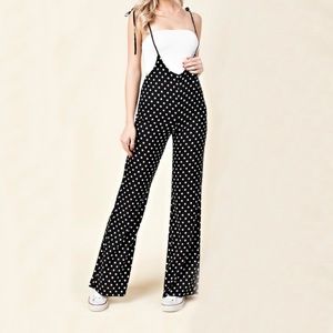WILD HONEY Jumpsuit Overalls in polka dot